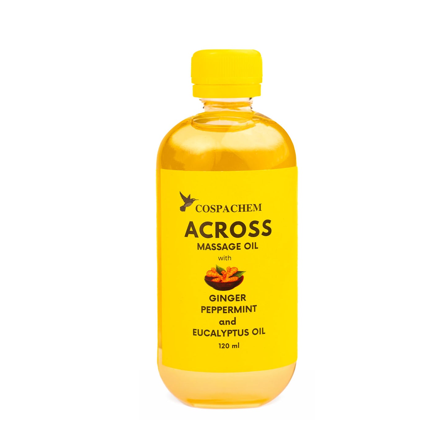 Cospachem Across Massage Oil with Ginger Peppermint and Eucalyptus Oil